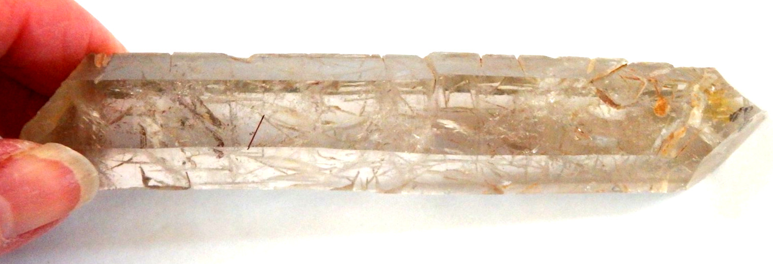 Ancient Etched Quartz  Natural Glyph Markings $95  Diamantina, Brazil 80 grams