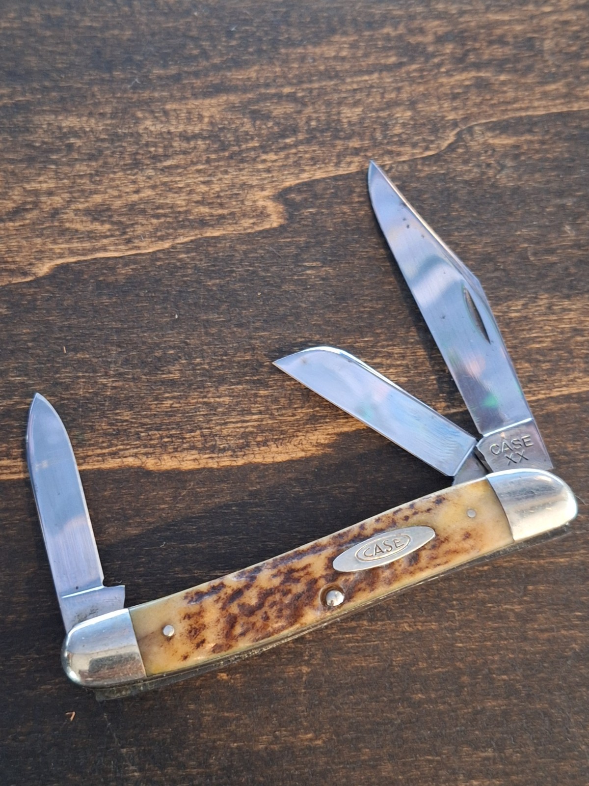 Antique Case XX 53087 Stockman Stag Pocket Knife Made In USA 1940-64