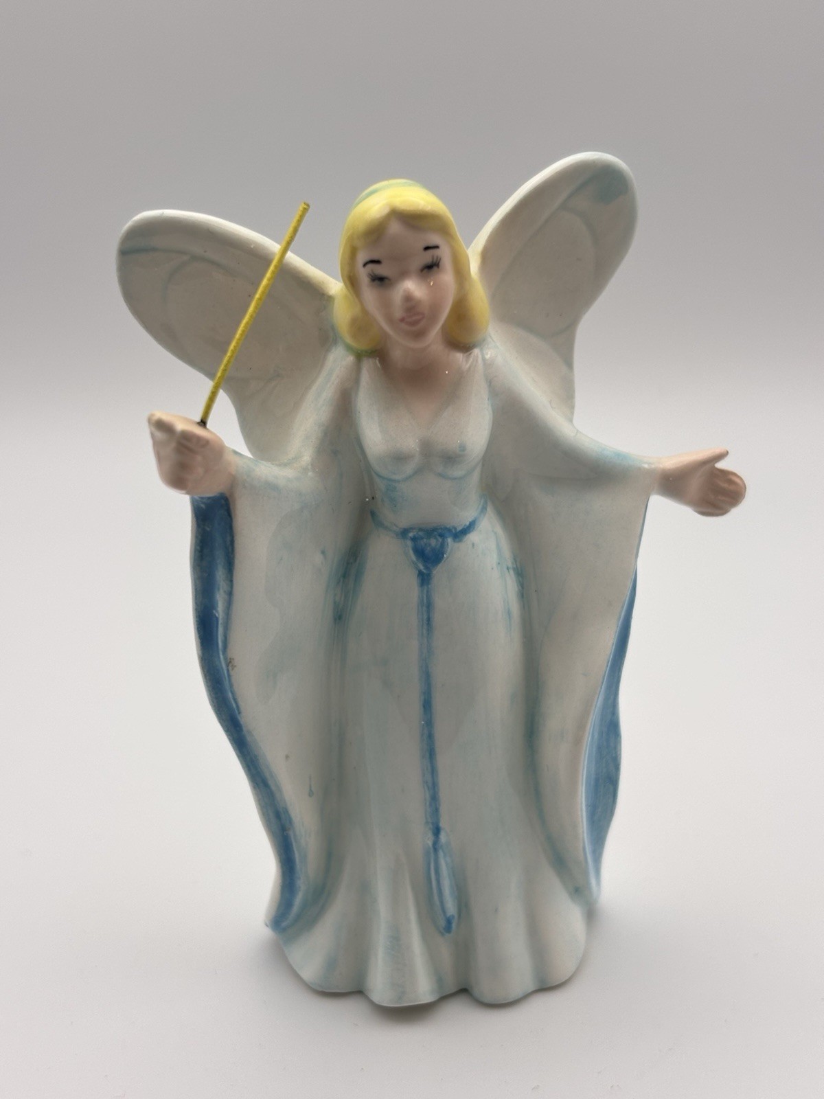 Vintage Rare Walt Disney Co. Schmid Blue Fairy From Pinocchio Ceramic Figurine