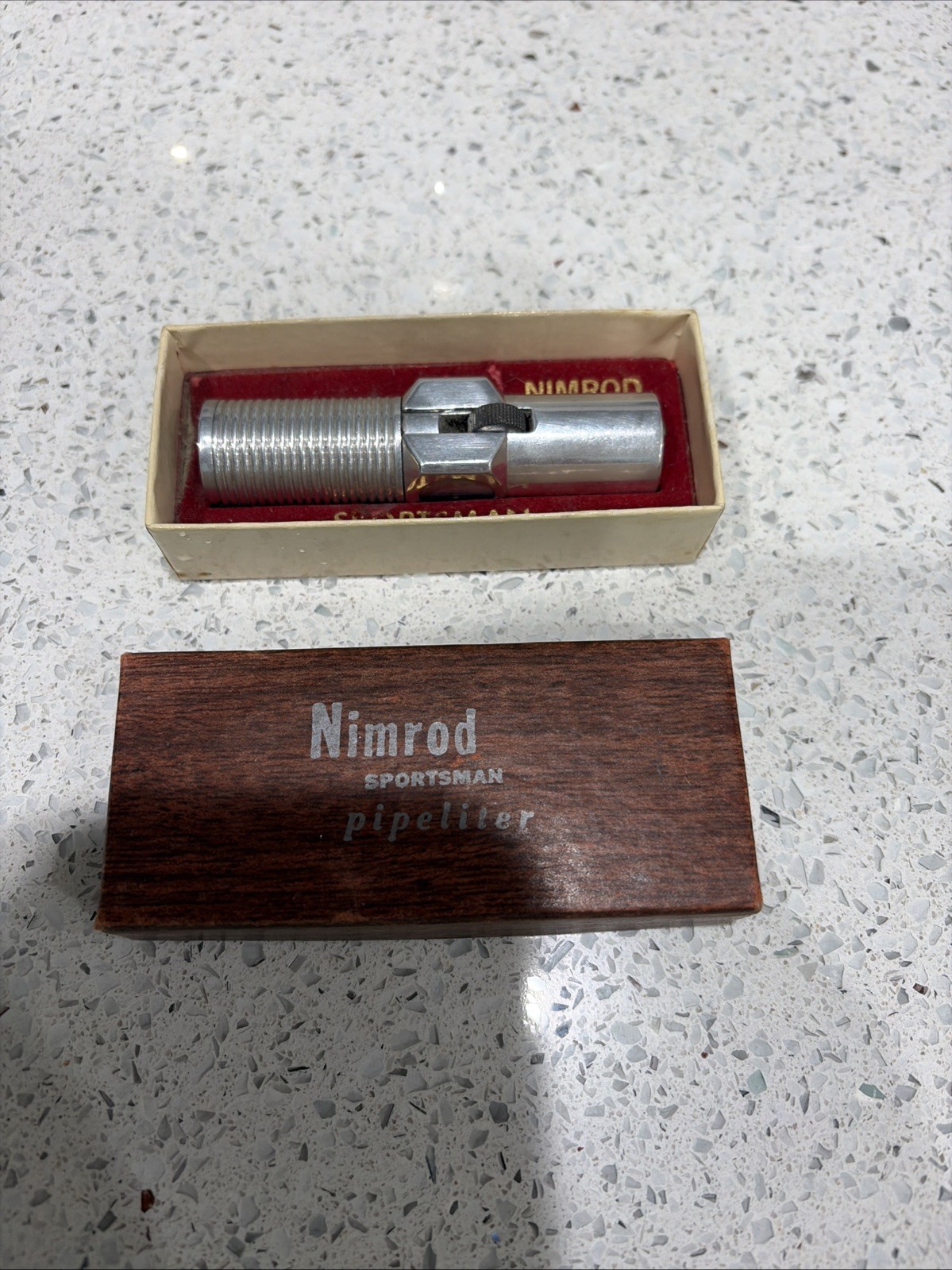 Vintage Nimrod Sportsman Pipeliter Pipe Lighter Box Untested Parts Or Repair