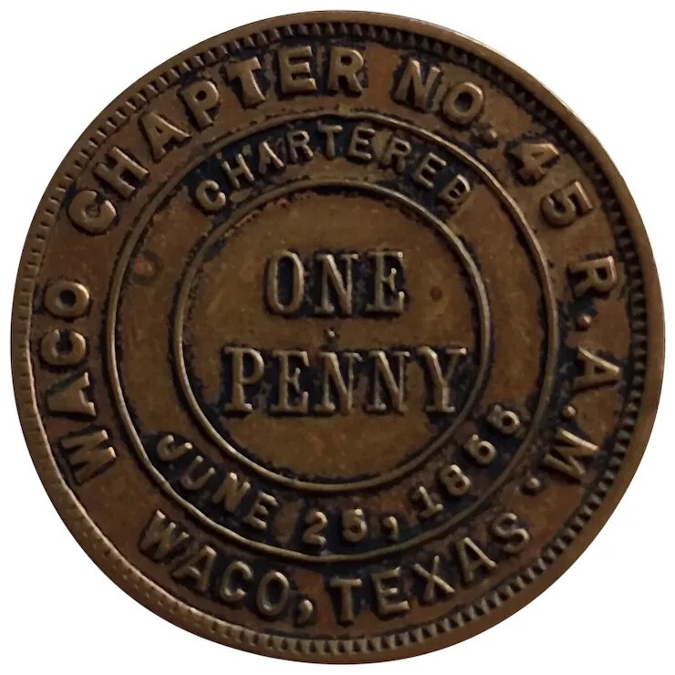 Waco Texas Royal Arch Masons York Rite of Freemasonry Chapter No. 45 Vintage
