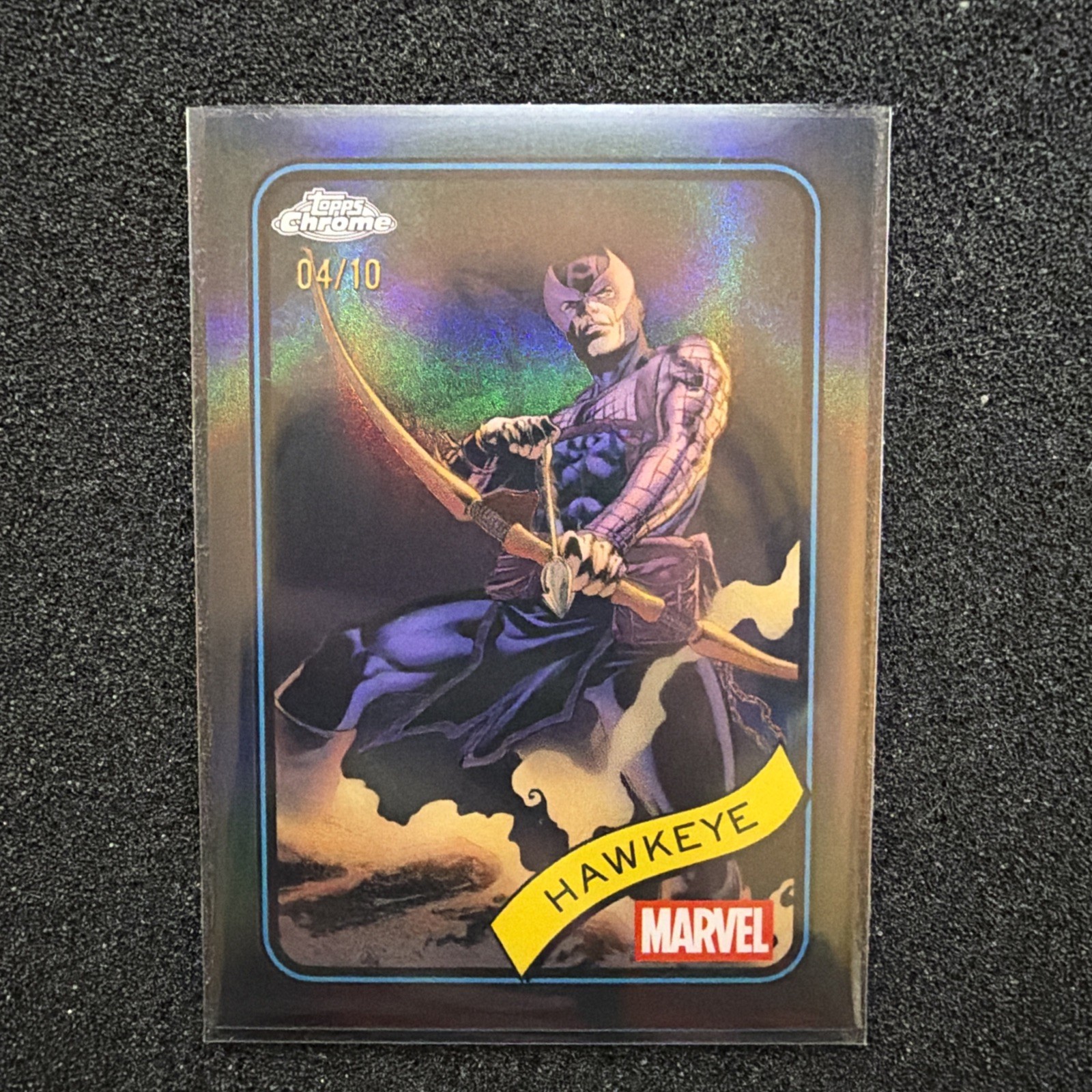 2025 Topps Chrome Marvel Hawkeye Black Refractor /10
