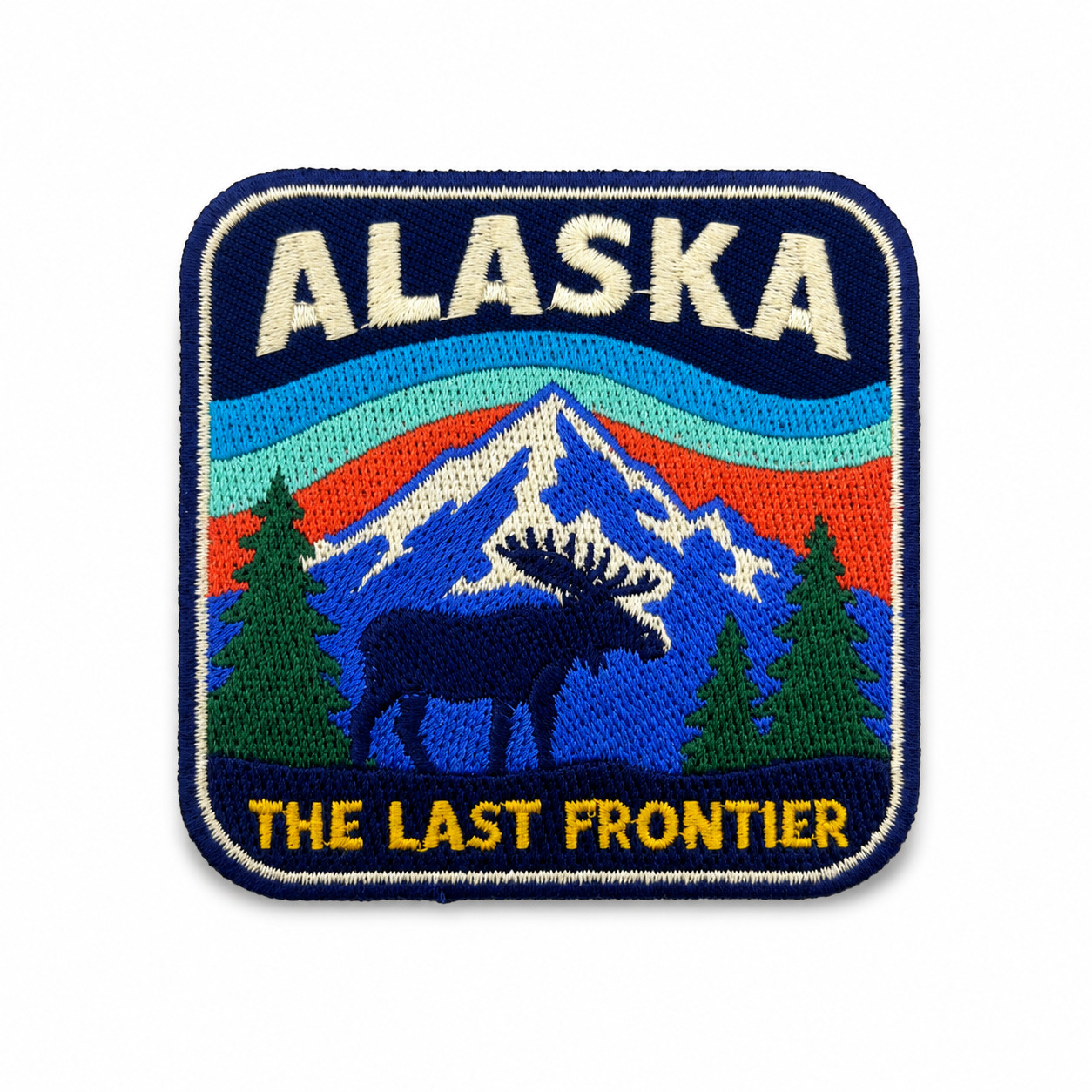 Alaska Patch Iron On 3 Inch The Last Frontier Moose Mountain Embroidered Alaska Patch Iron On 3 Inch The Last Frontier Moose Mountain Embroidered