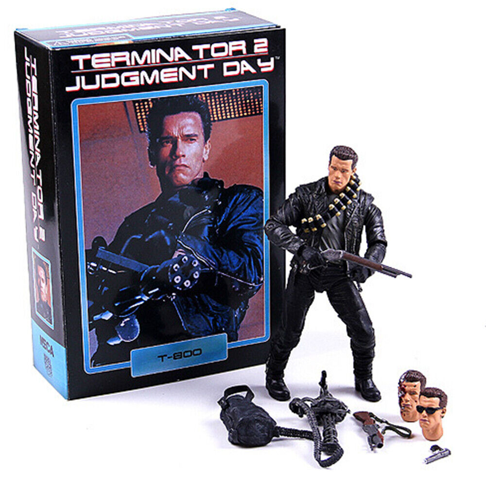 NECA Terminator 2 Judgment Day T-800 New Action Figure Ultimate Deluxe Arnold+++
