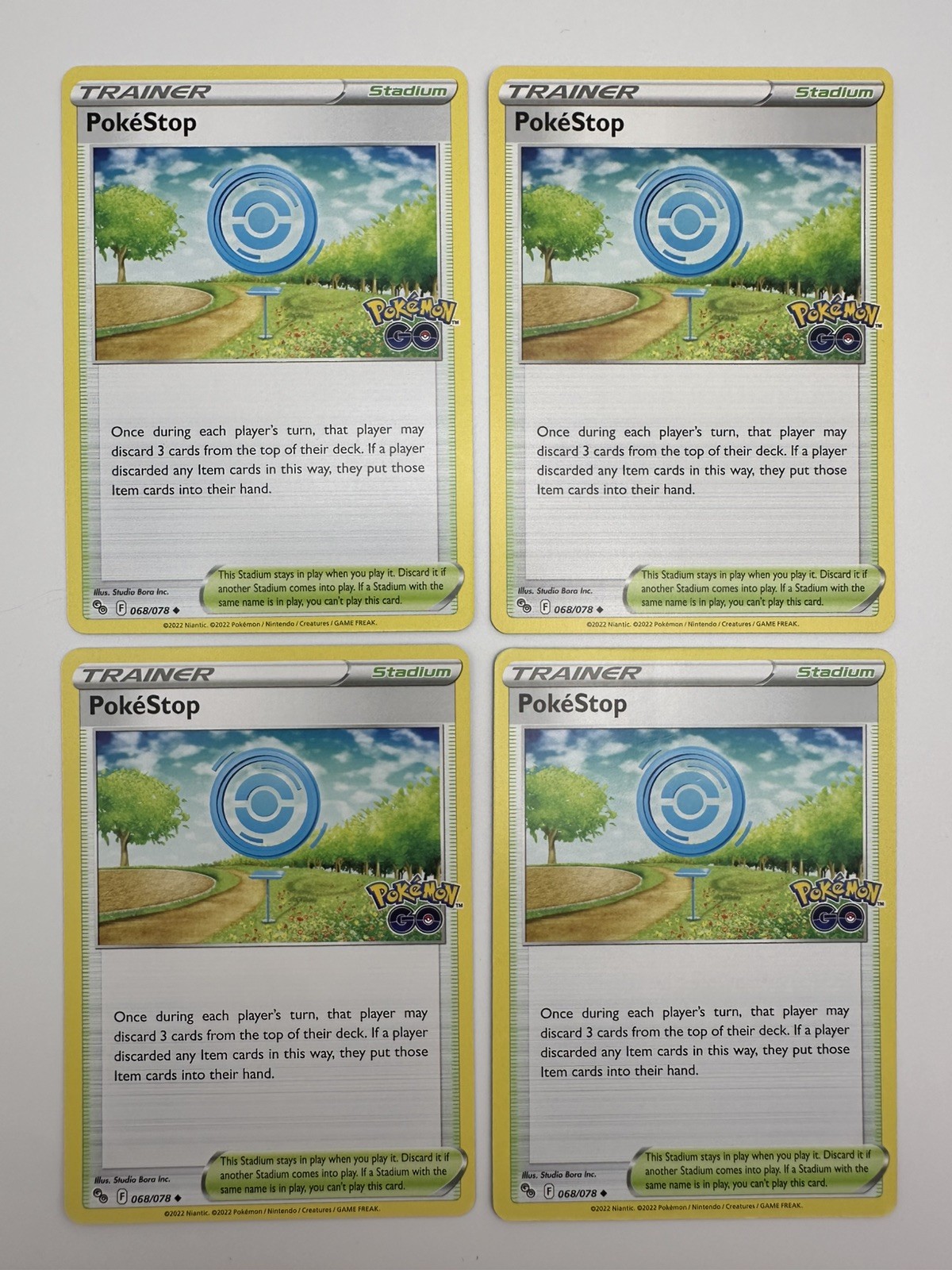 4x PokeStop 068/078 x4 - Pokemon Go - Pokemon TCG 4x PokeStop 068/078 x4 - Pokemon Go - Pokemon TCG