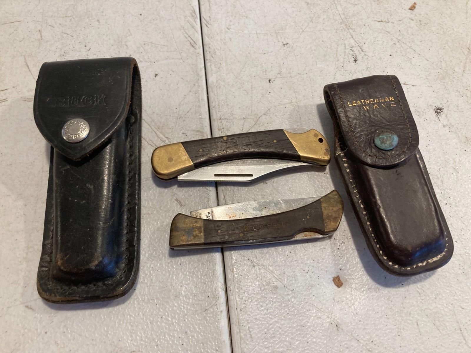 Lot of 2 Vintage Folding Lockback Knives PUMA 965 Deer Hunter West Germany & Oth Lot of 2 Vintage Folding Lockback Knives PUMA 965 Deer Hunter West Germany & Oth