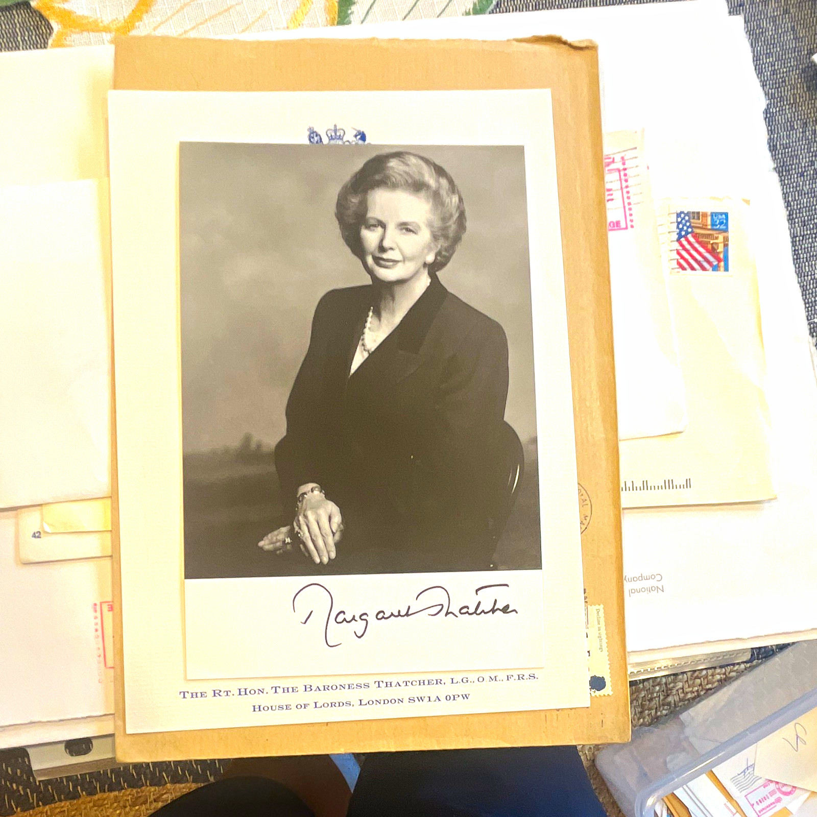 Lady Margaret Thatcher  Autographed Portrait Photo Reprint