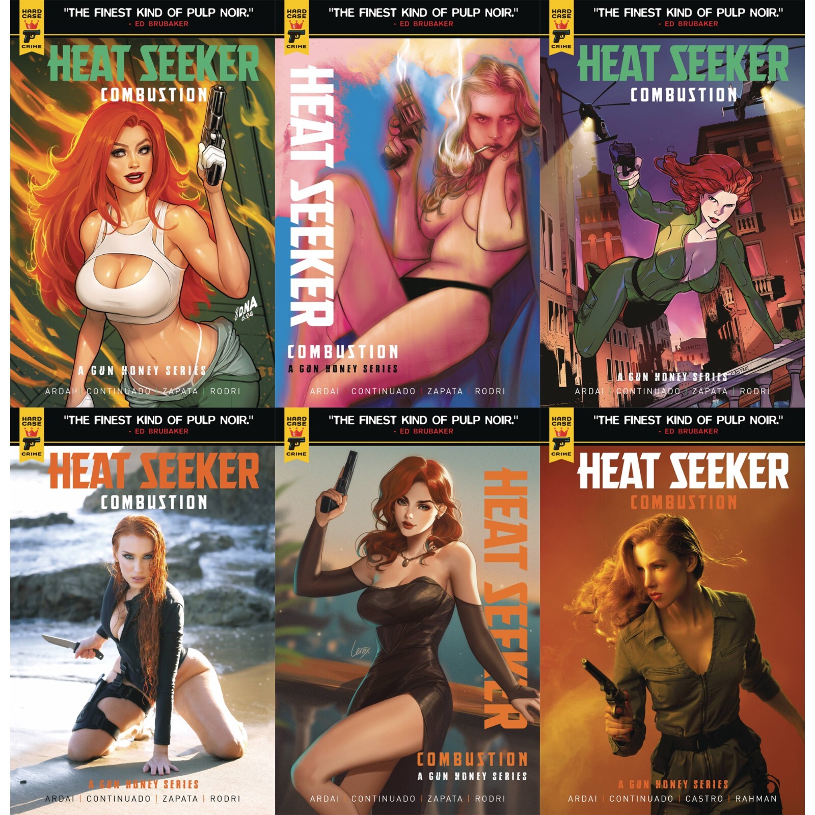 Heat Seeker: Combustion (2024) #1 2 Titan Hard Case Gun Honey COVER SELECT