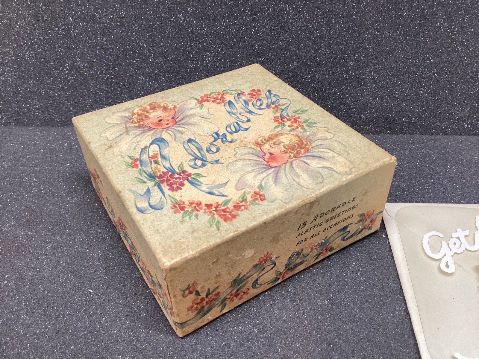Collection of Vintage Layered Paper and Semi-Transparent Plastic Greeting Cards.