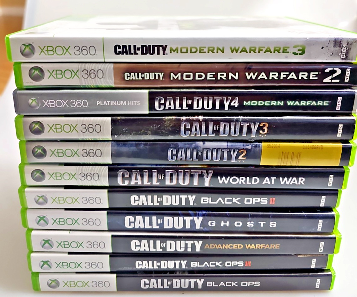Microsoft Xbox 360 Call Of Duty Lot Of 11 Games Microsoft Xbox 360 Call Of Duty Lot Of 11 Games