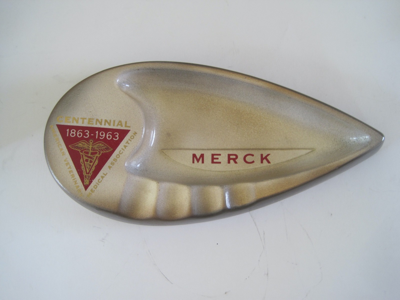 Merck Centennial 1863-1963 Pharmacy Ash Tray EUC
