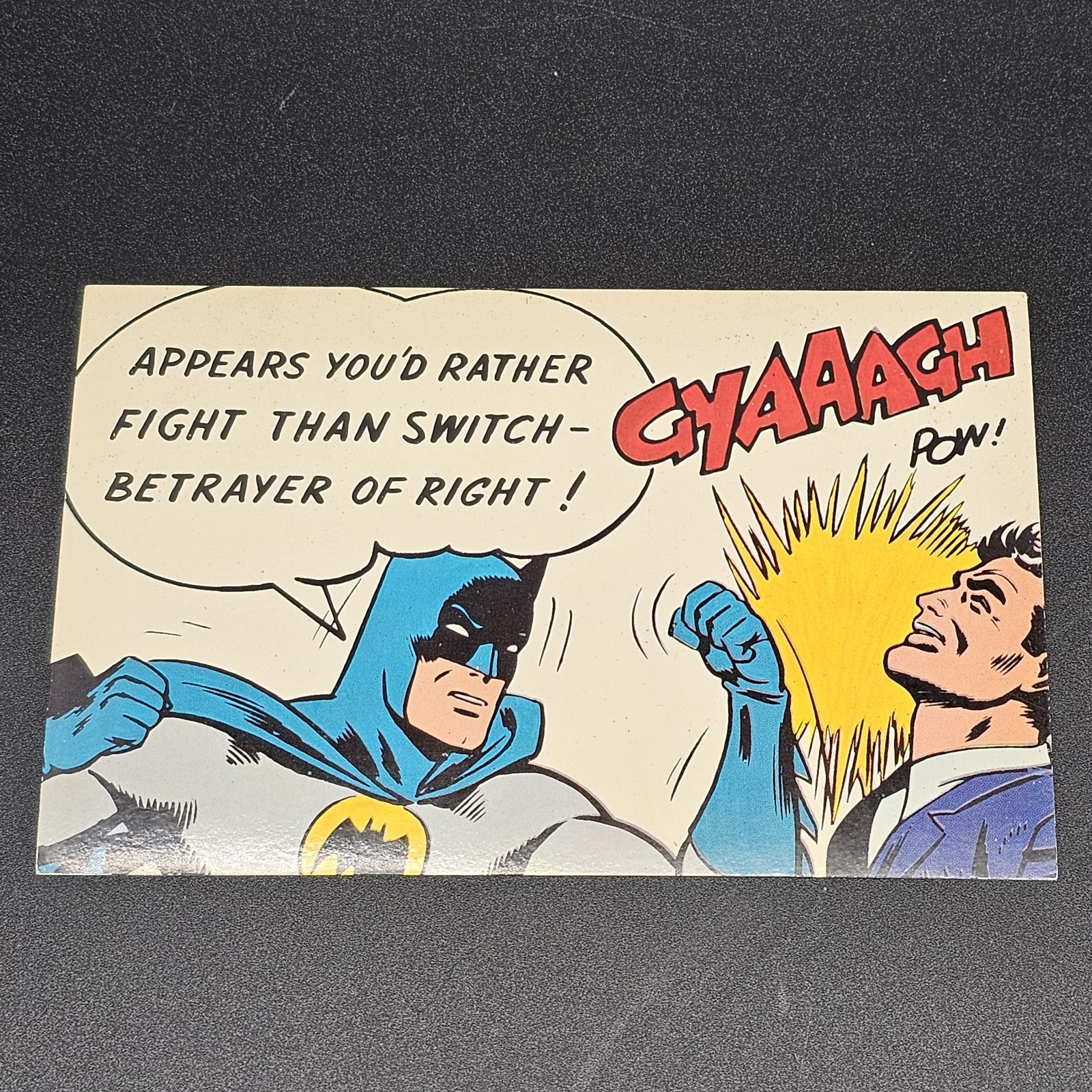1966 BATMAN Batgram Postcard series #4  RARE Vintage Original