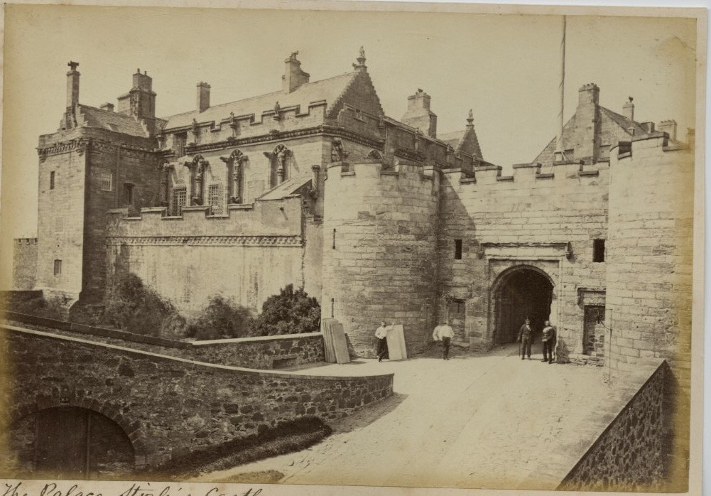 James Valentine, Scotland, The Palace, Stirling Castle Vintage Albumen Print, Scot