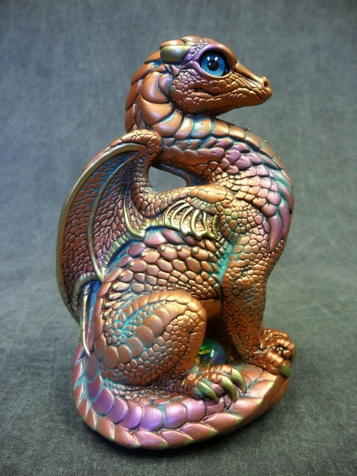 Windstone Editions NEW * Copper Patina Bantam Dragon * Statue Figurine Fantasy
