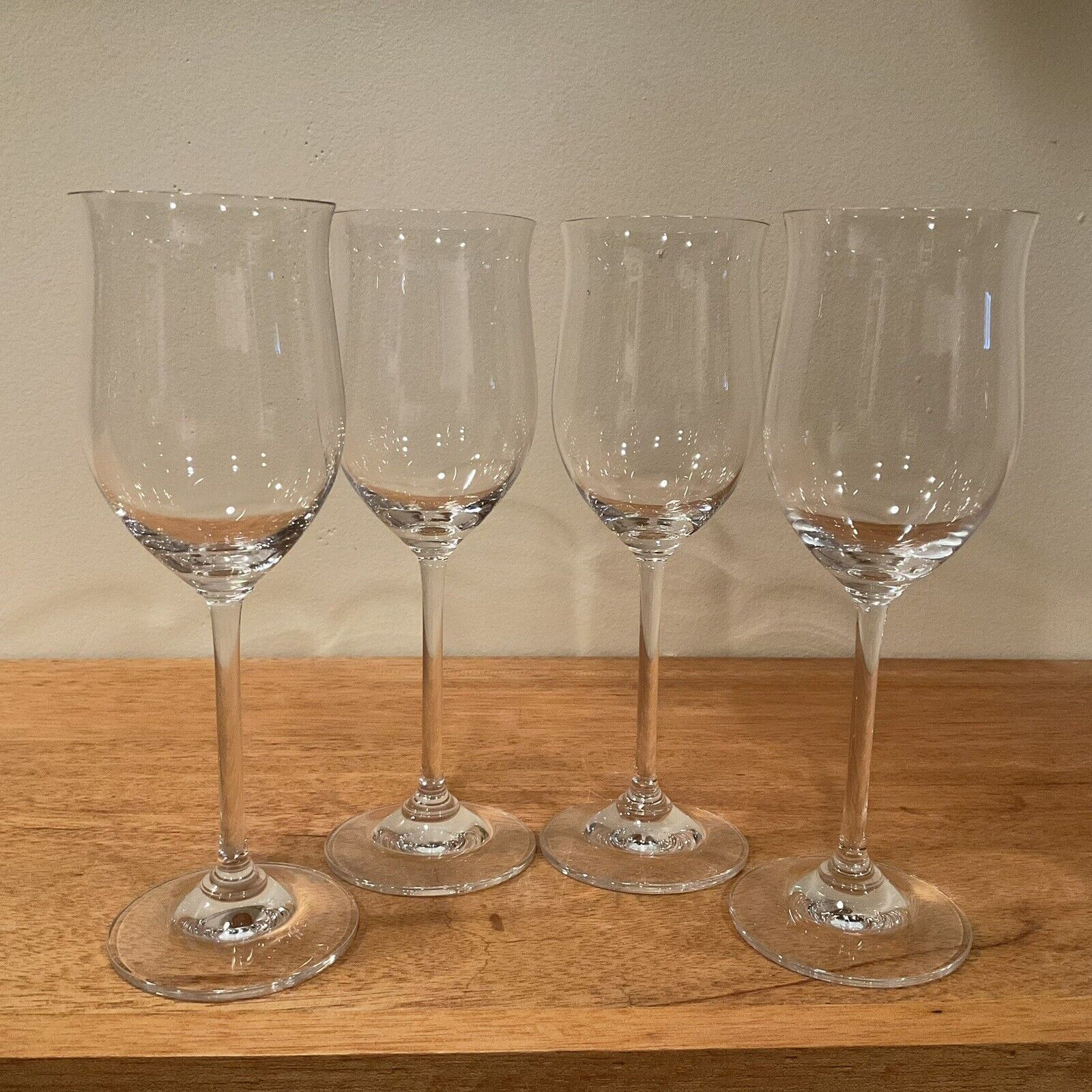 Vintage Marquis By Waterford Tulip Designed White Wine Glasses    Set Of 4