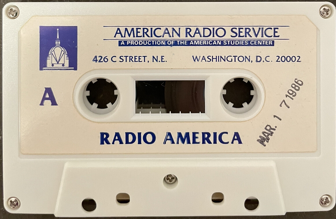 Radio America- Rare Vintage Conservative Original Broadcast Tape- March 17, 1986