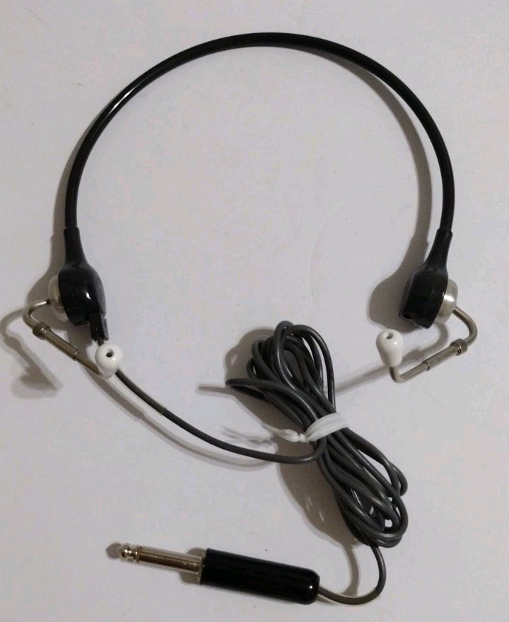 Vintage Telex Airplane Earbud Headphones, USAF Scale, Jeppesen Slide Computer Vintage Telex Airplane Earbud Headphones, USAF Scale, Jeppesen Slide Computer