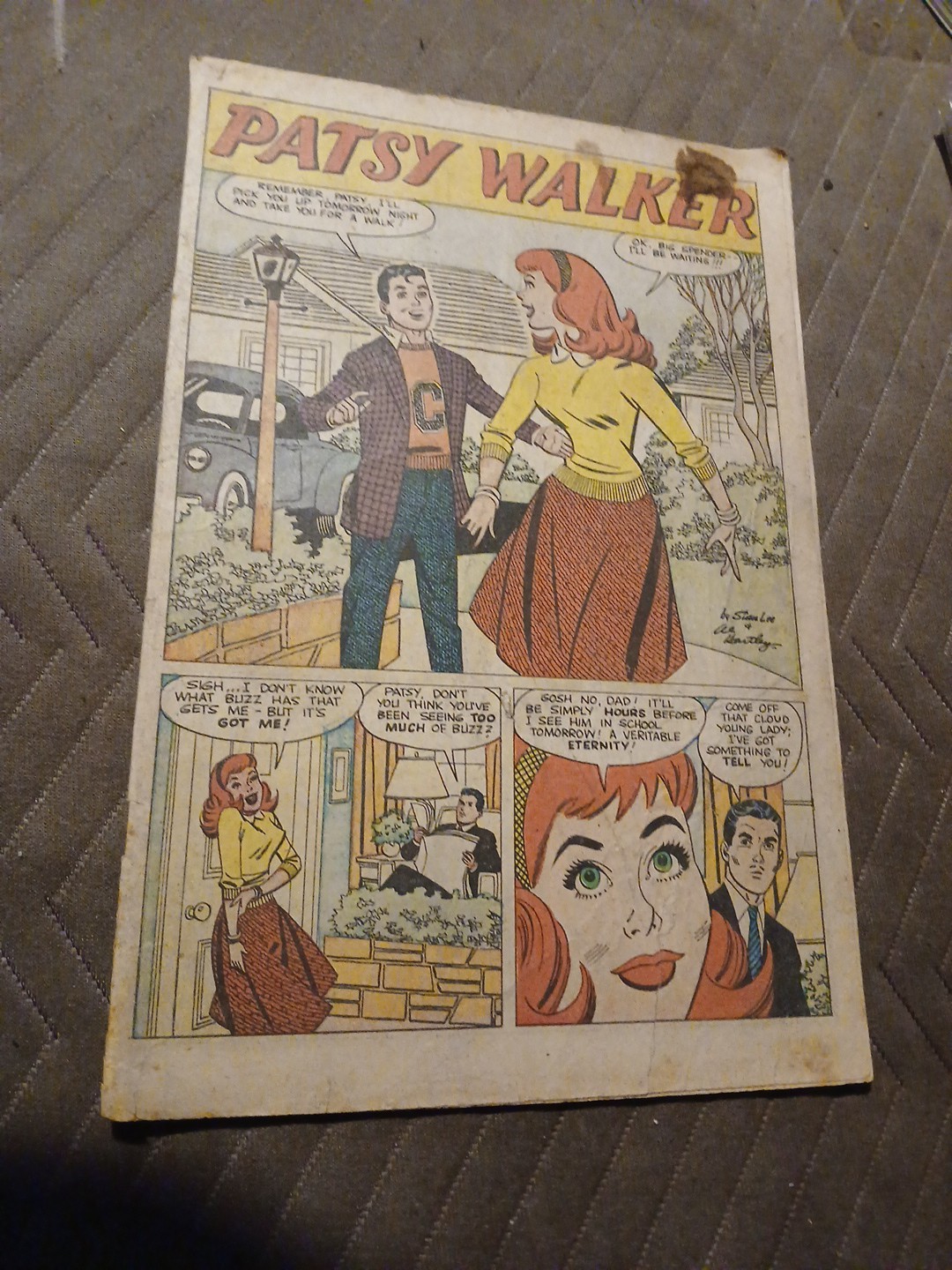 Patsy Walker #75 Atlas Comics 1957 Good Girl Art Teen Humor Silver Age Hedy Wolf