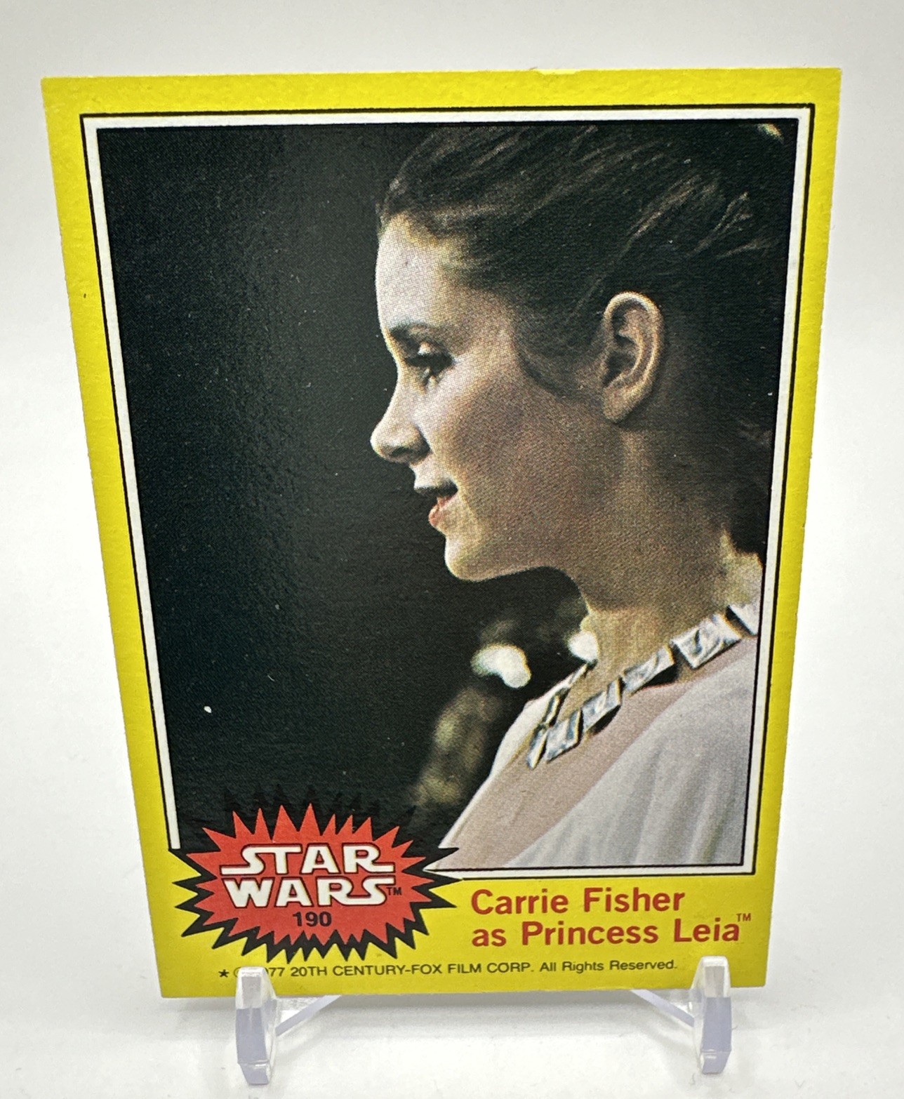 1977 Star Wars Yellow Princess Leia #190 - ungraded