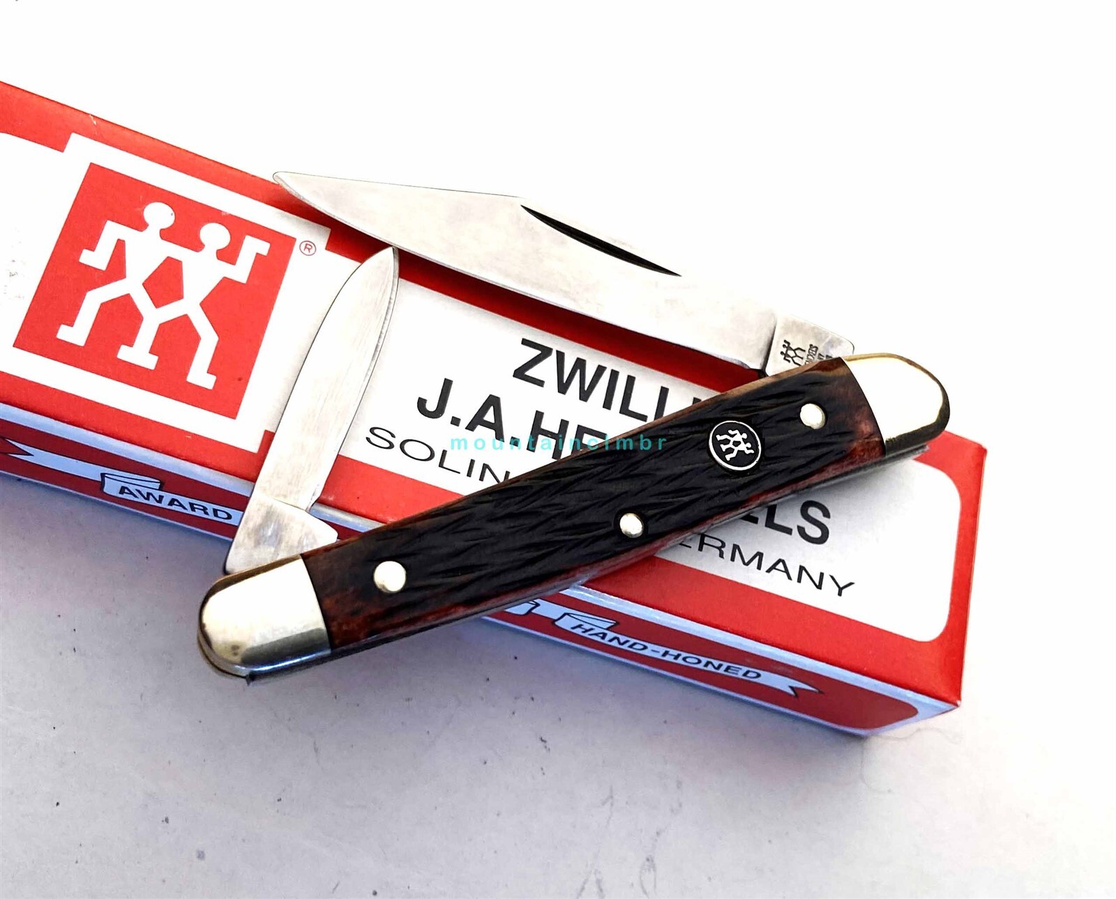ZWILLING J.A. HENCKELS Solingen Germany RARE Whittler Red Mahogany Knife 240MHG