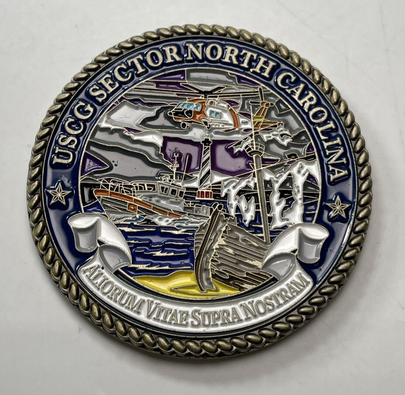USCG 1790 US Coast Guard Sector North Carolina Challenge Coin Semper Paratus
