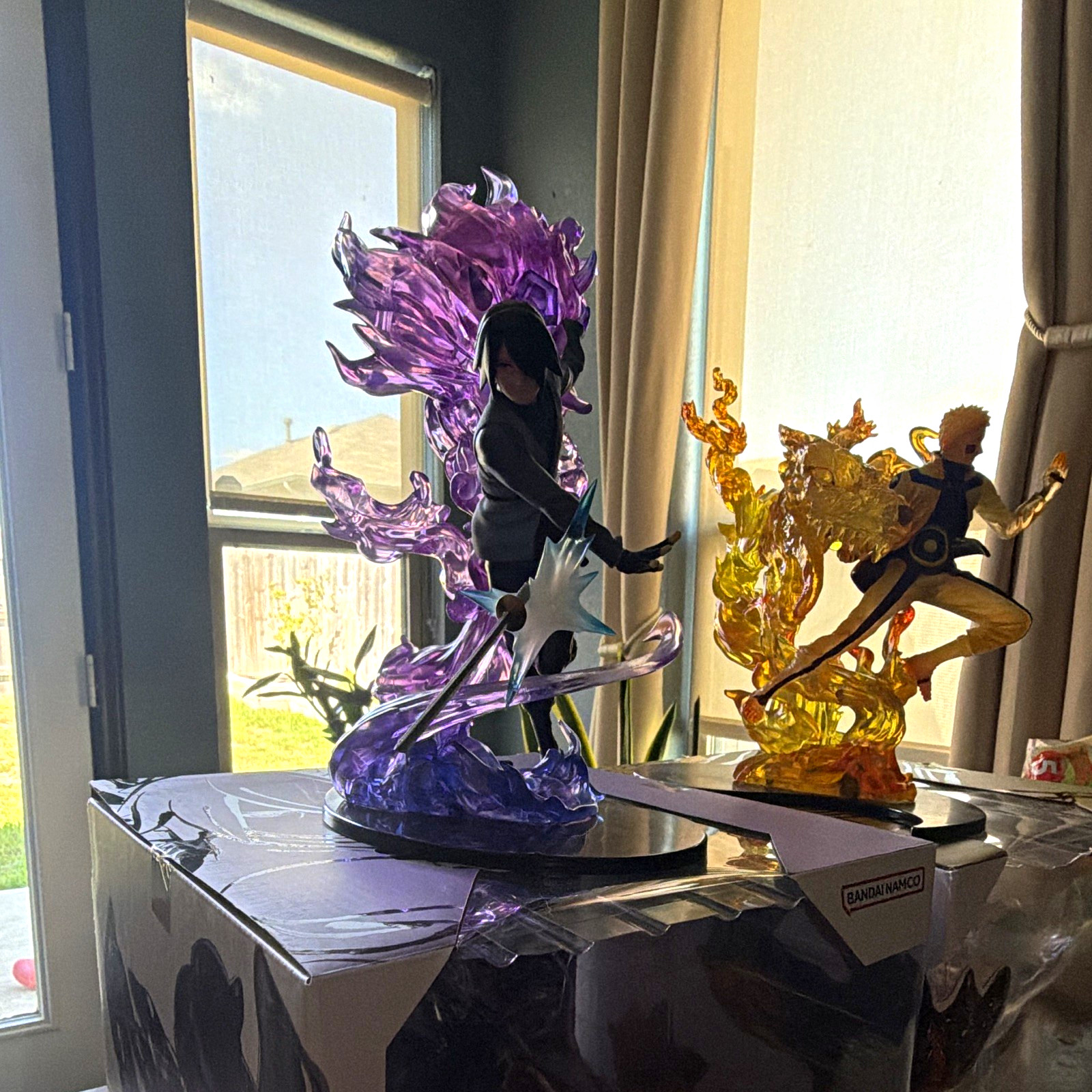 Bandai Namco Naruto Shippuden Naruto Uzumaki & Sasuke Uchiha Figures Lot 2