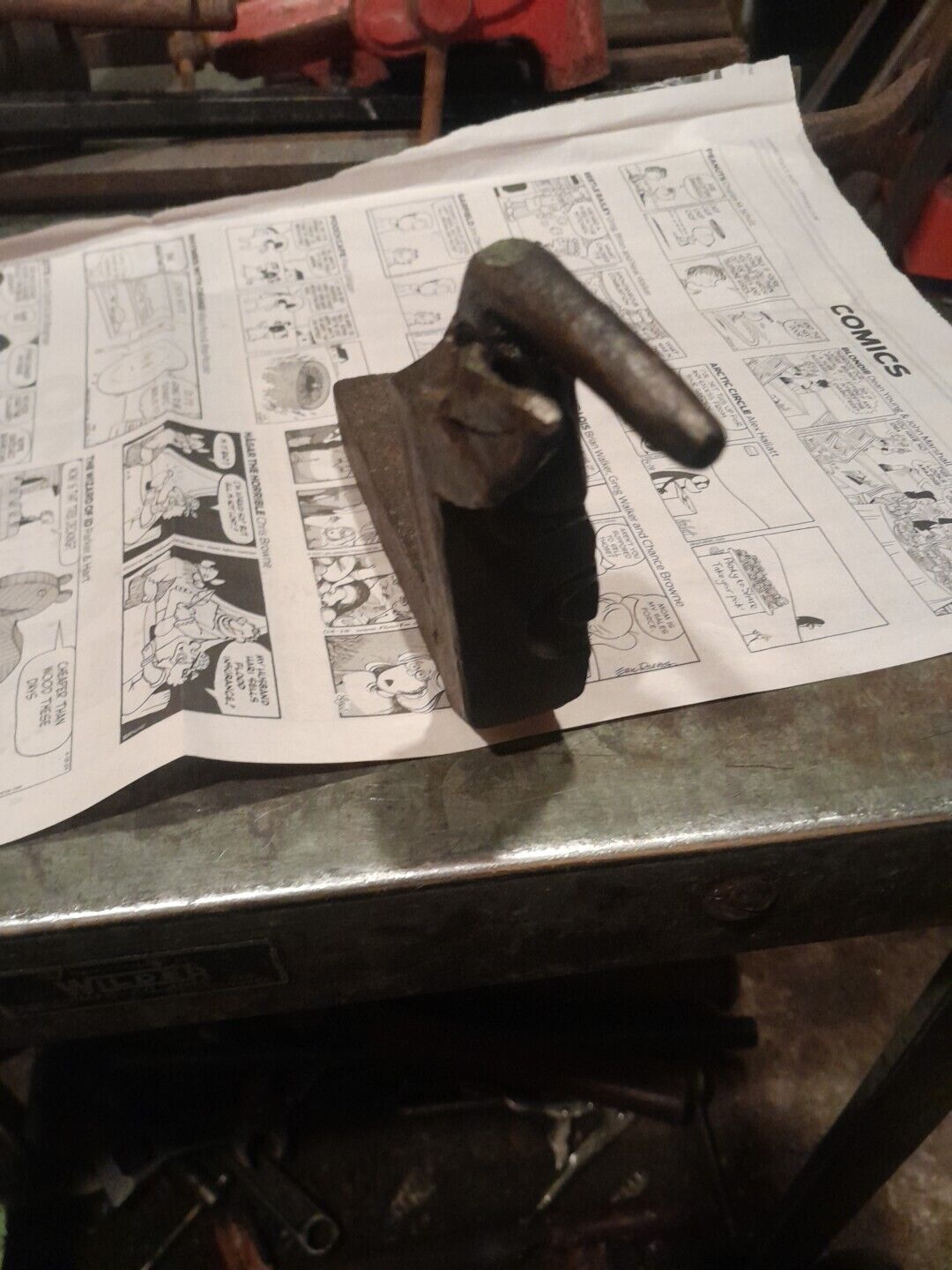 Antique Blacksmith Bending Fork Anvil Hardy Tool