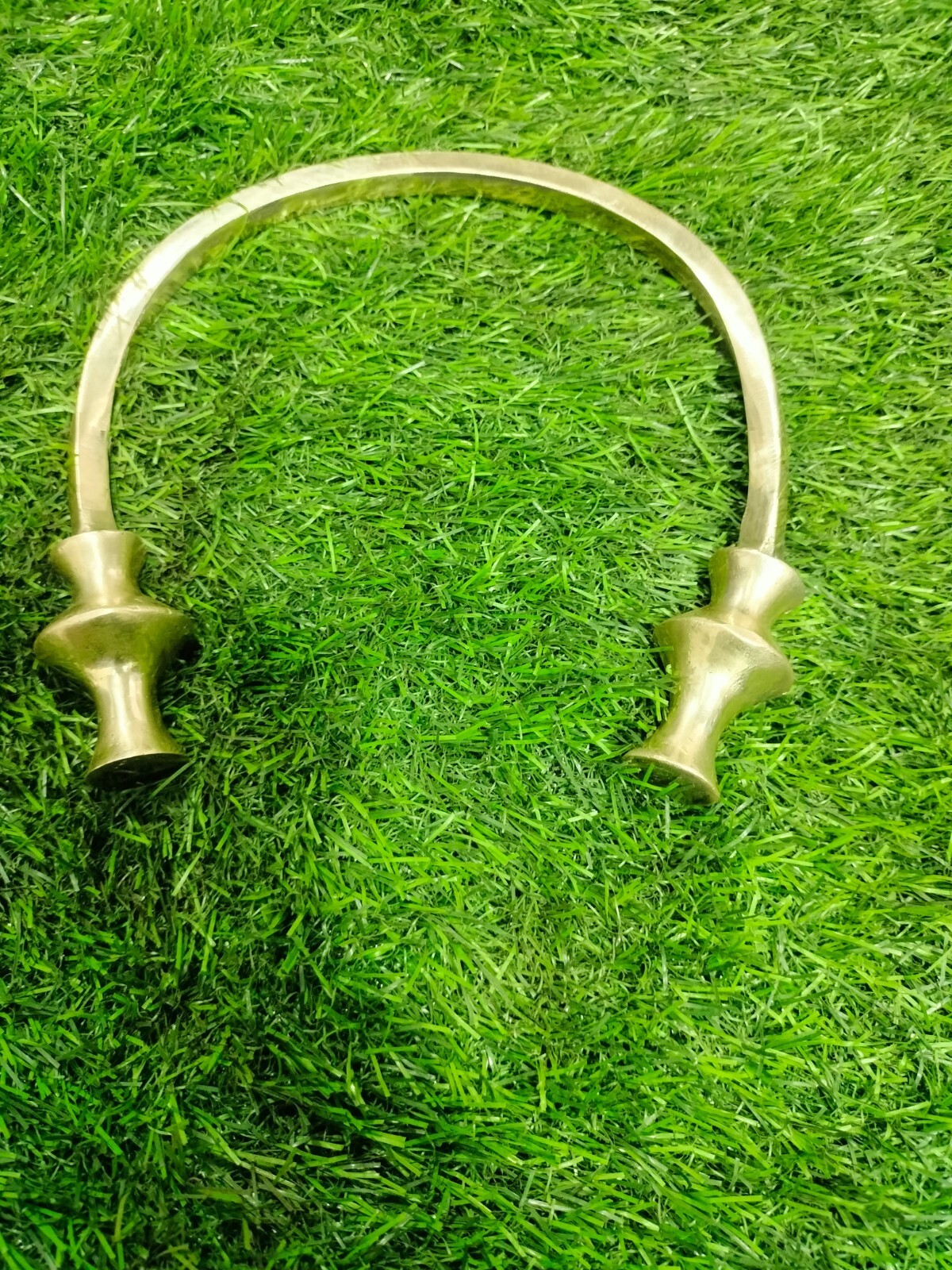 Handcrafted Brass Torque Necklace – Viking Celtic Style.