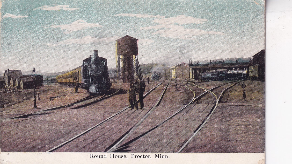 Proctor MN Railroad Train Yards St Louis CO near Duluth Superior 1908 Minnesota Proctor MN Railroad Train Yards St Louis CO near Duluth Superior 1908 Minnesota
