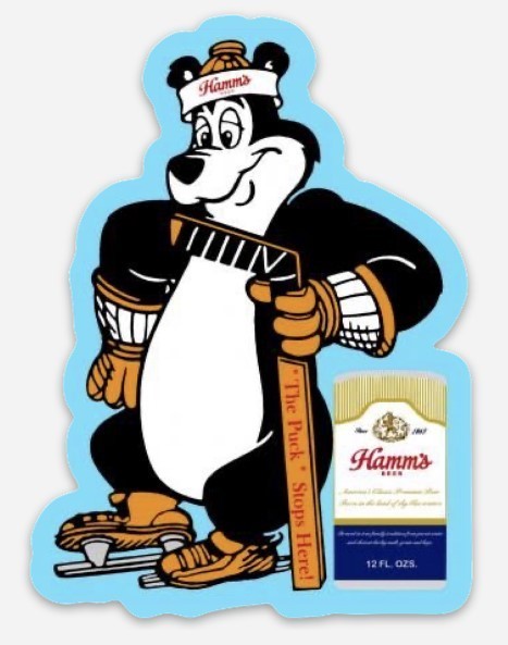 HAMM'S Custom Sasha Hockey bear beer MAGNET fridge toolbox magnet