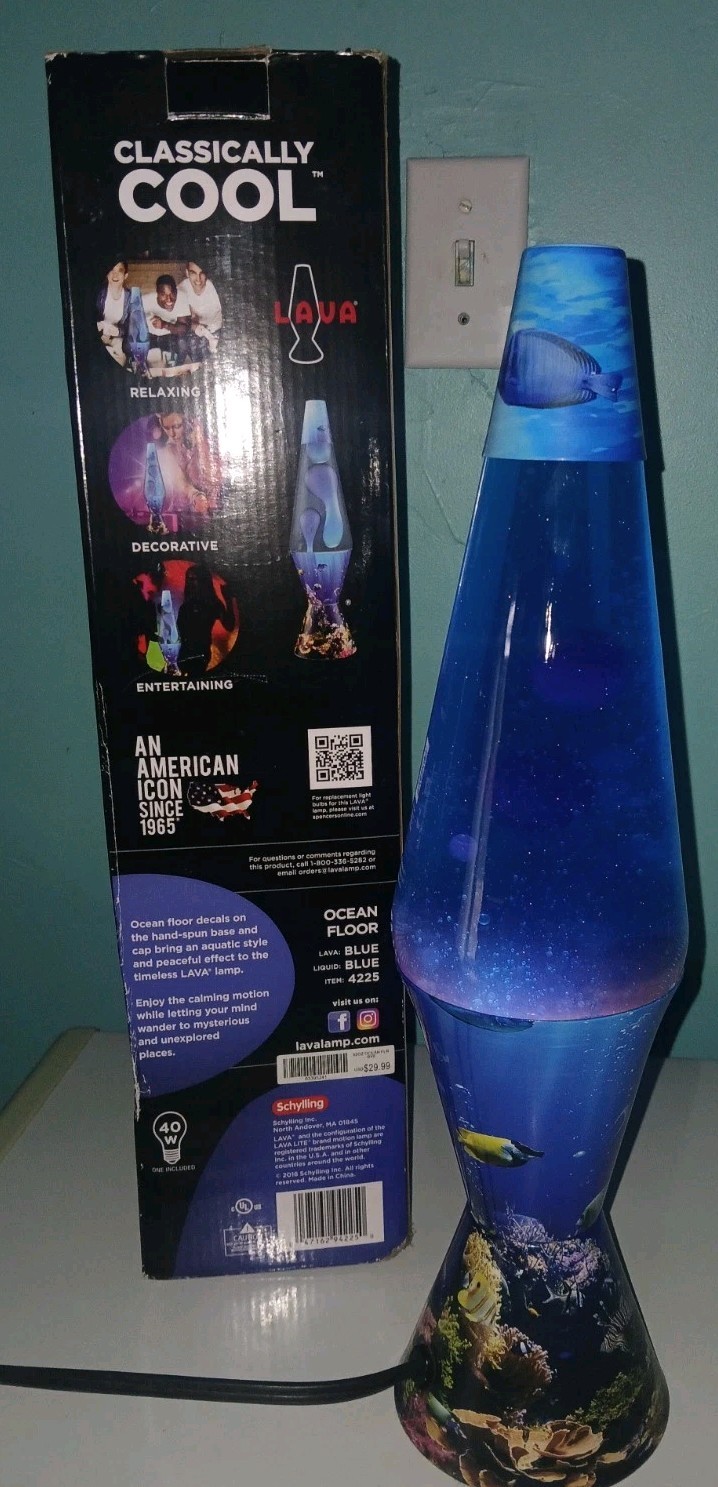 Schylling Spencer\'s Exclusive Classic Lava Motion Lamp Ocean Floor