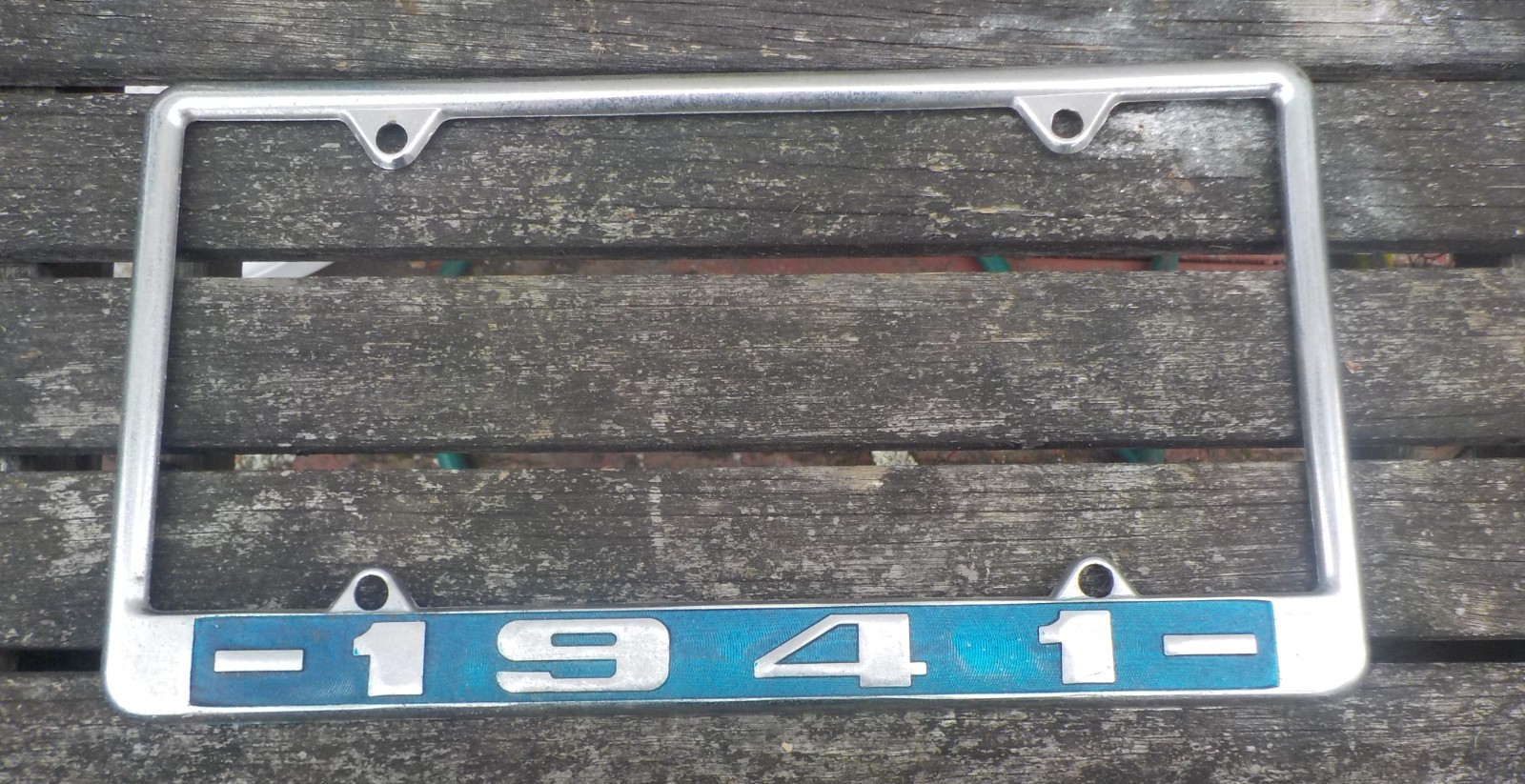 Vintage License Plate Frame 1941