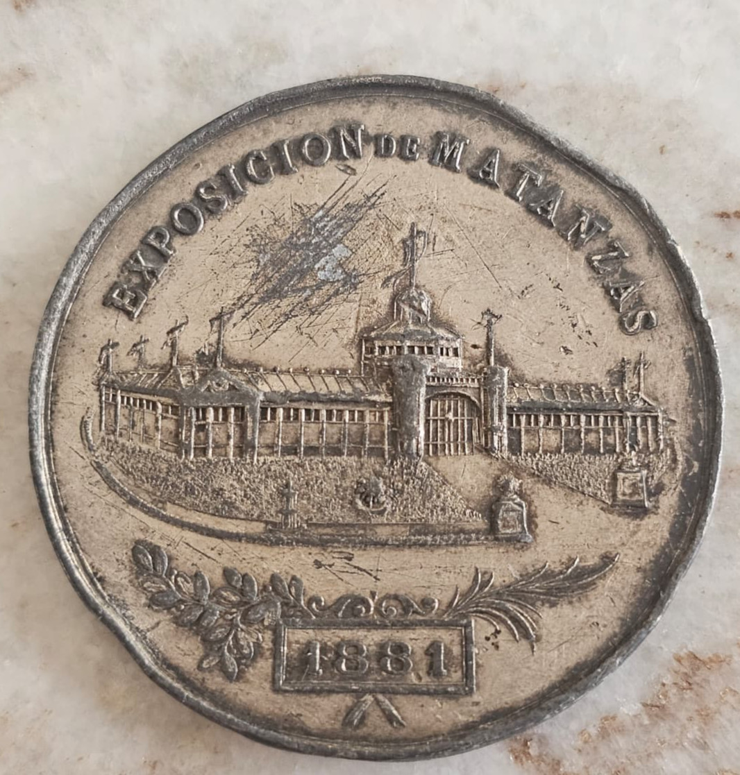1881 EARLY SPANISH AMERICAN WAR LIBERTY MATANZAS EXPOSITION MEDAL ORDER
