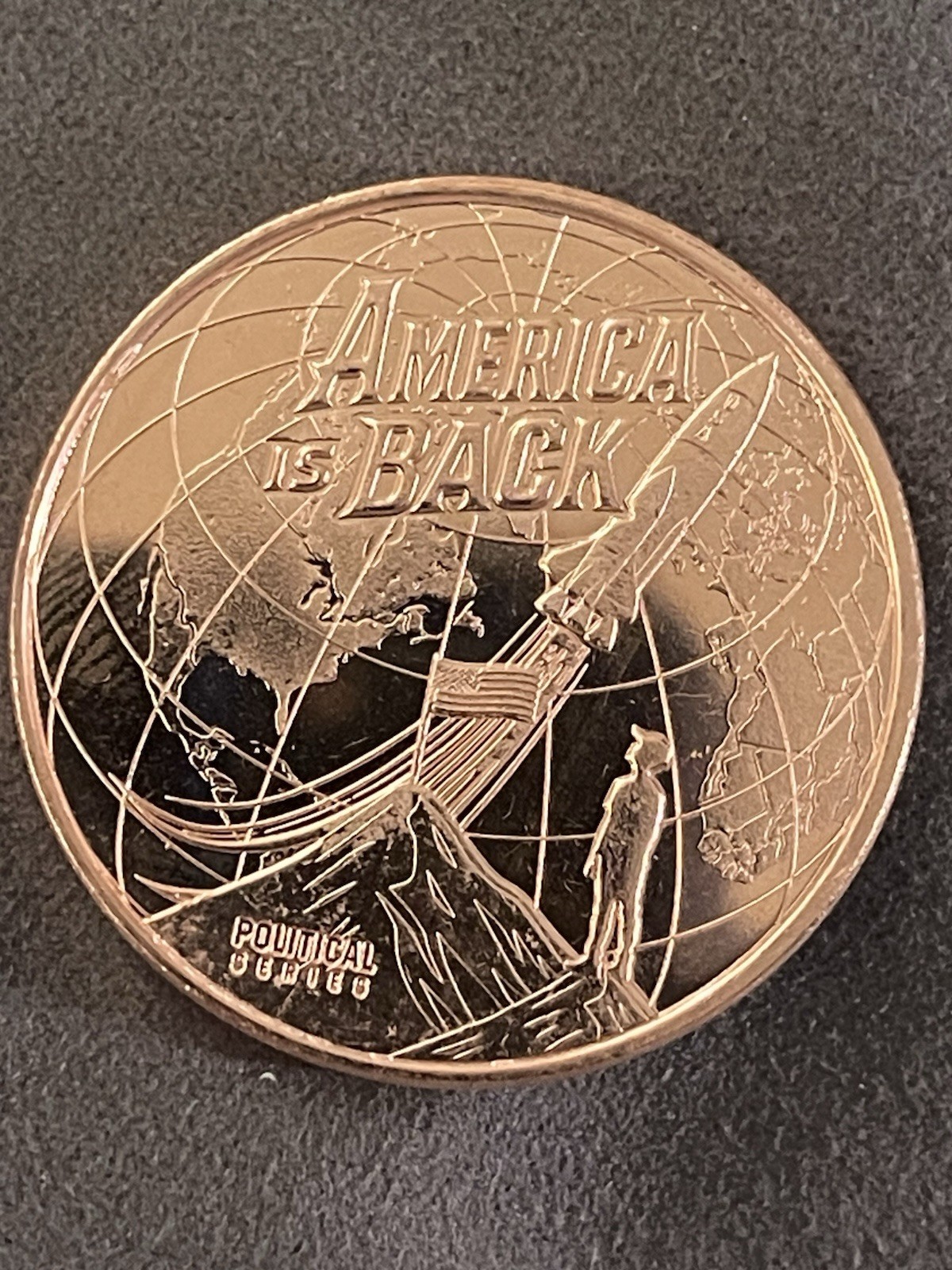 Limited Edition 🔥 Copper America Is Back Again Political Series Disme Coin 2019
