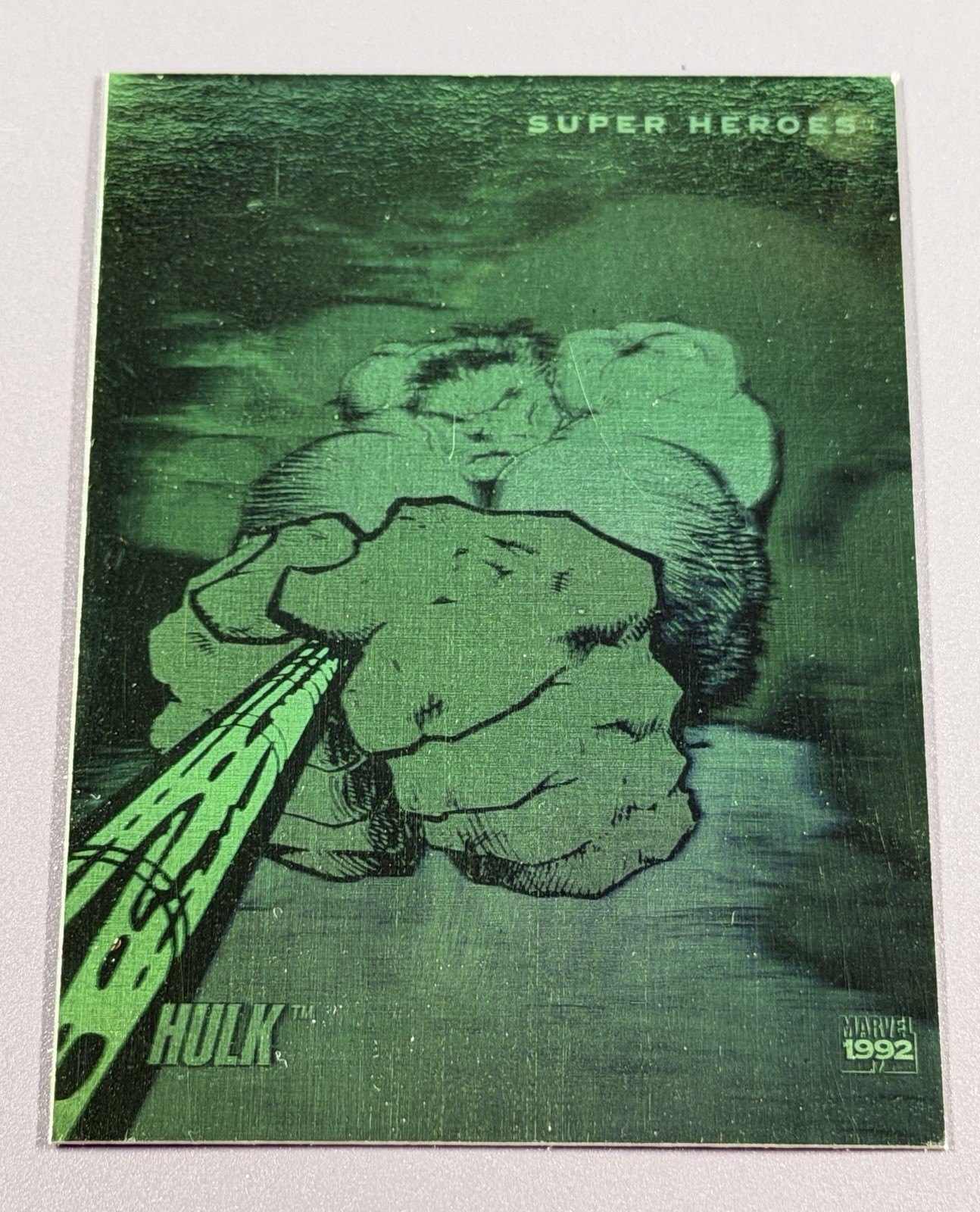 1992 Marvel Universe Series III Hulk H-1 Hologram Impel Super Heroes 1992 Marvel Universe Series III Hulk H-1 Hologram Impel Super Heroes