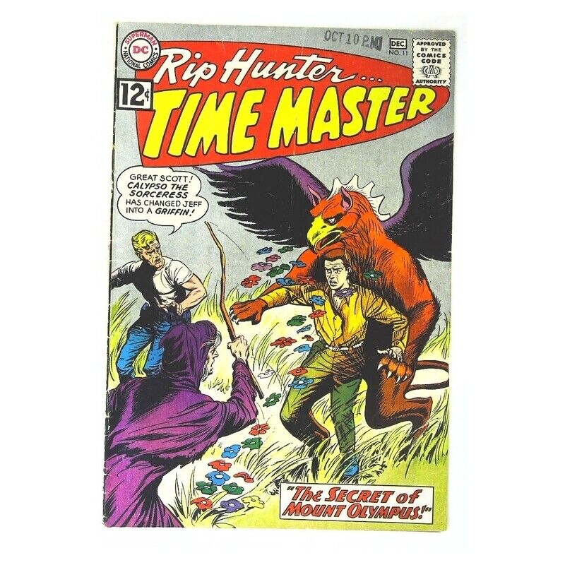 Rip Hunter Time Master #11 DC comics VG+ Full description below [n*