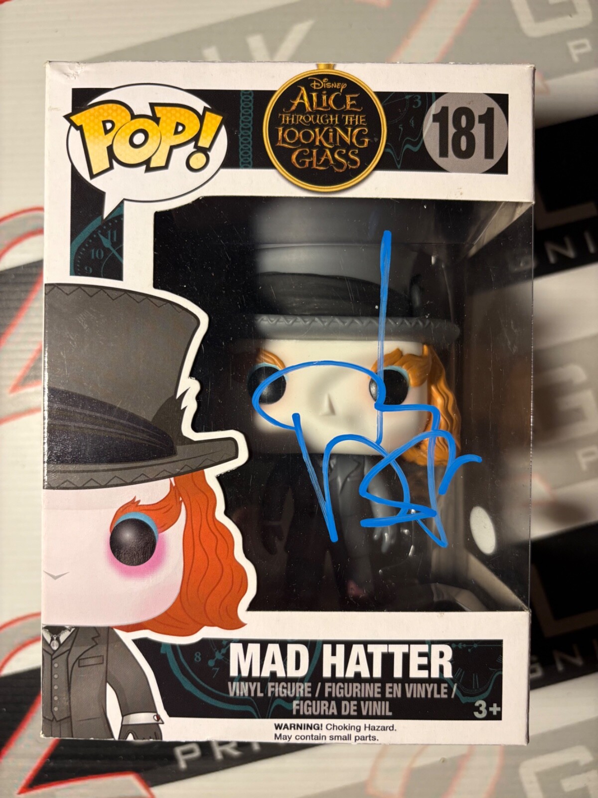 Johnny Depp Signed Mad Hatter Funko Pop Autograph Alice ACOA - Jack Sparrow Johnny Depp Signed Mad Hatter Funko Pop Autograph Alice ACOA - Jack Sparrow