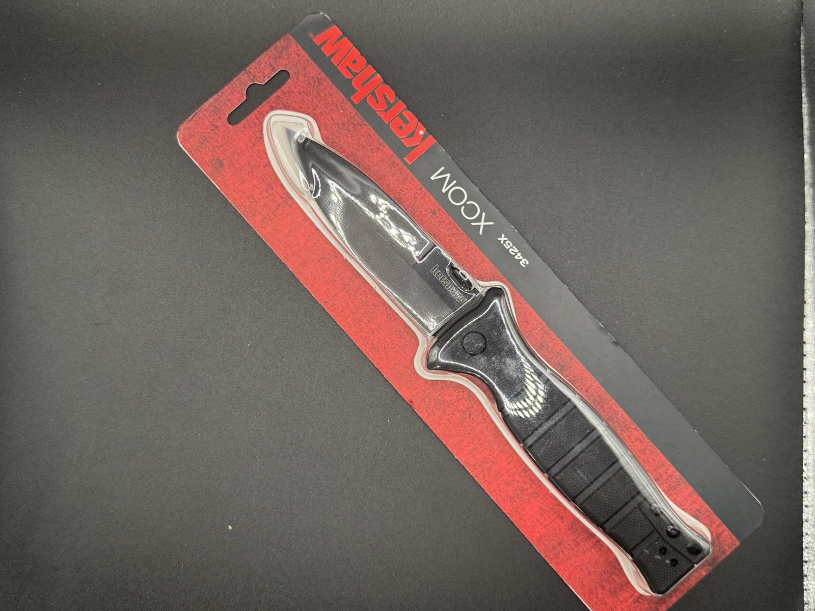 Kershaw XCOM Pocket Knife 8Cr13MoV Black Dagger Folder