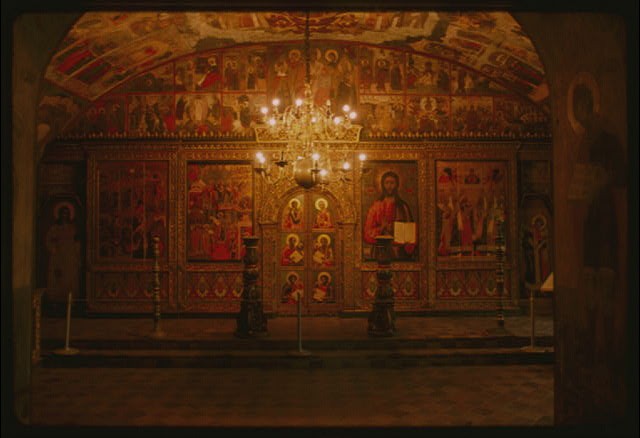 Yaroslavl Russia Church of Elijah the Prophet Interior 1992 Icon Screen Murals