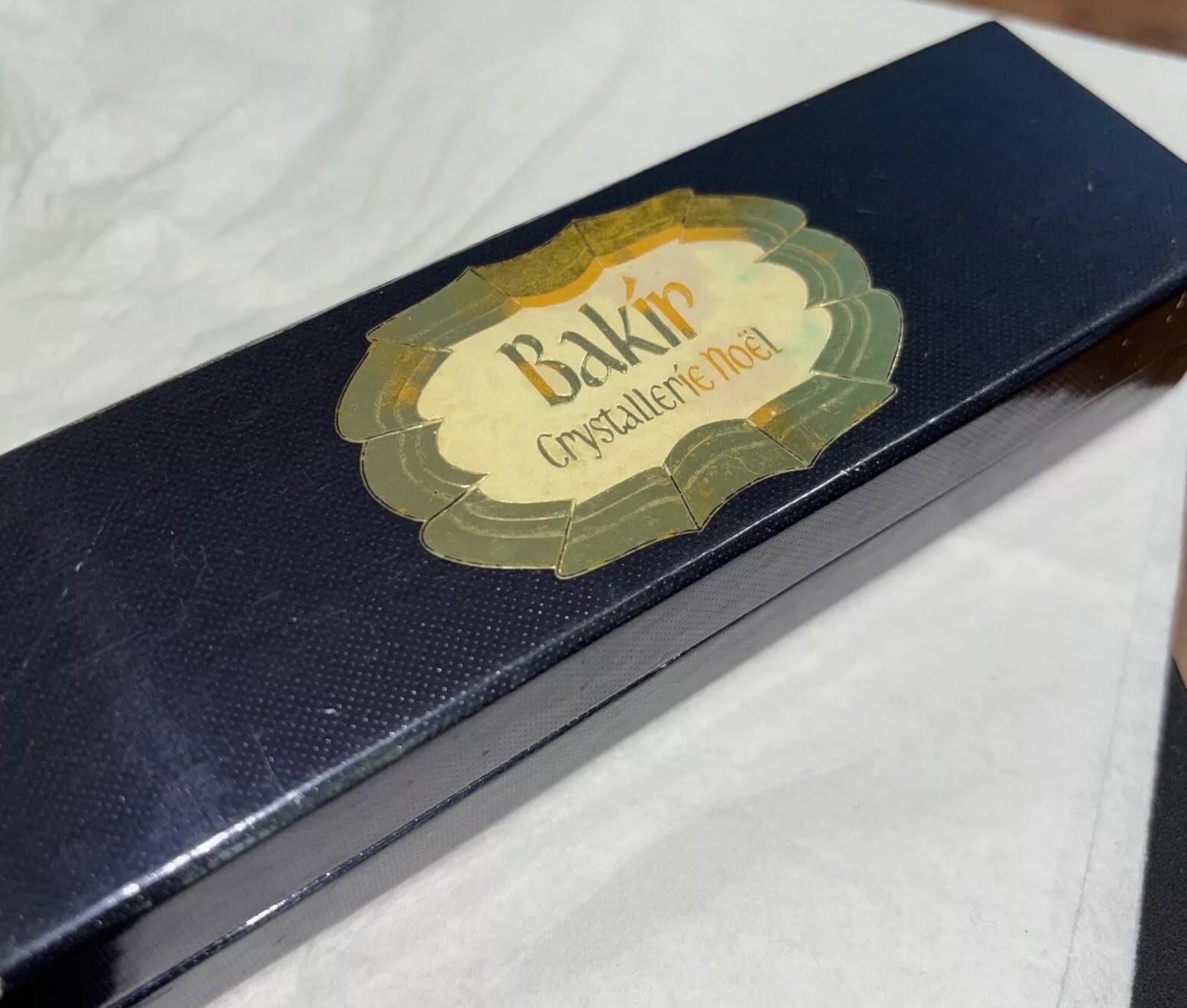 Vintage-Germaine Monteil Bakir -Cologne/ Crystallerie Noel Splash Pencil In Case