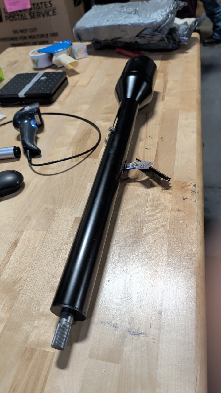 Electric Power Steering Column Assembly with Motor & Wiring Connector