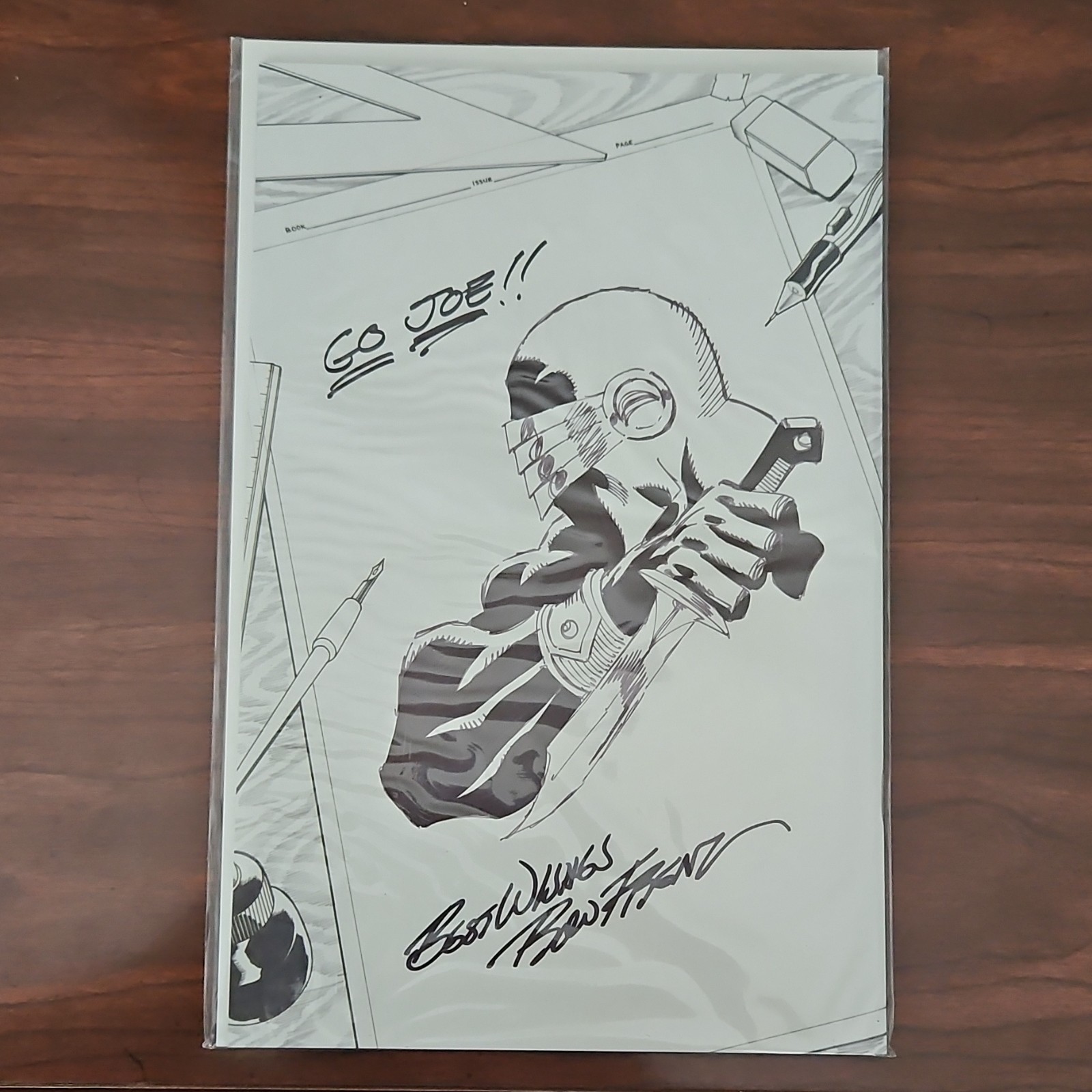 G.I. Joe #1 New Dimension Comics Exclusive Sketch Cover Ron Frenz Signed COA