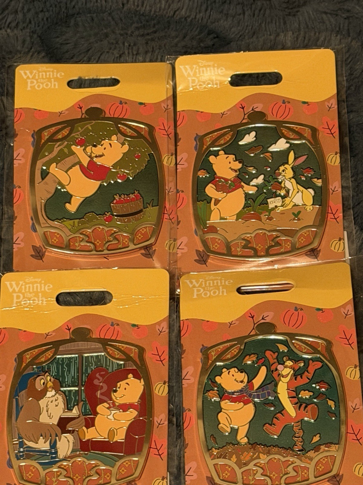 Winnie the Pooh - Seasonal Celebration Series 3 Pin Set - Disney MOG 🔥 Lot of 4