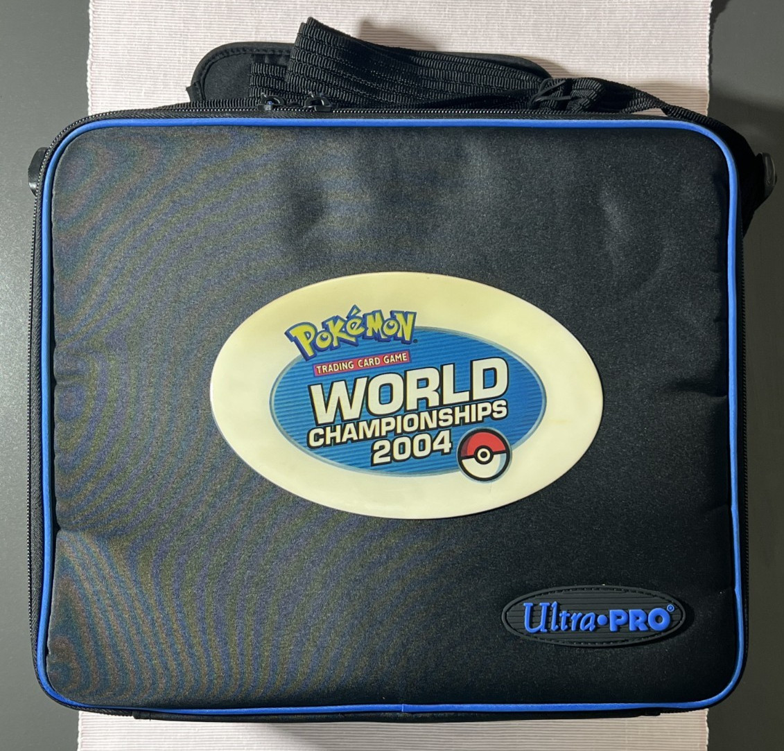 Vintage Pokemon World Championships 2004 Ultra PRO Carrying Case Bag Staff Promo Vintage Pokemon World Championships 2004 Ultra PRO Carrying Case Bag Staff Promo