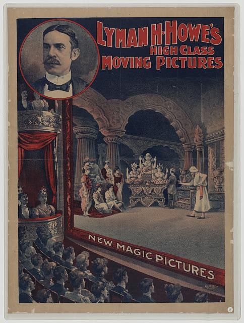 Buffalo NY Lyman H. Howe 1900 Motion Picture Theater Poster Magic Pictures