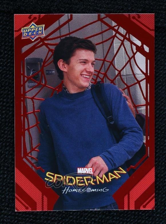 2017 Marvel Spider-Man Homecoming Red Foil /199 Peter Parker Tom Holland #5 6d7