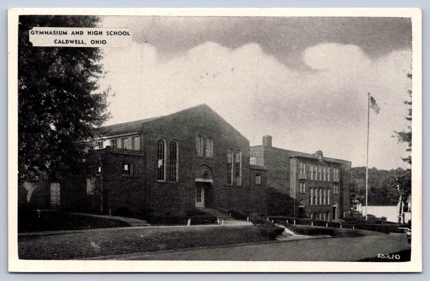 K62/ Caldwell Ohio Postcard c1940 Gymnasium High School 505
