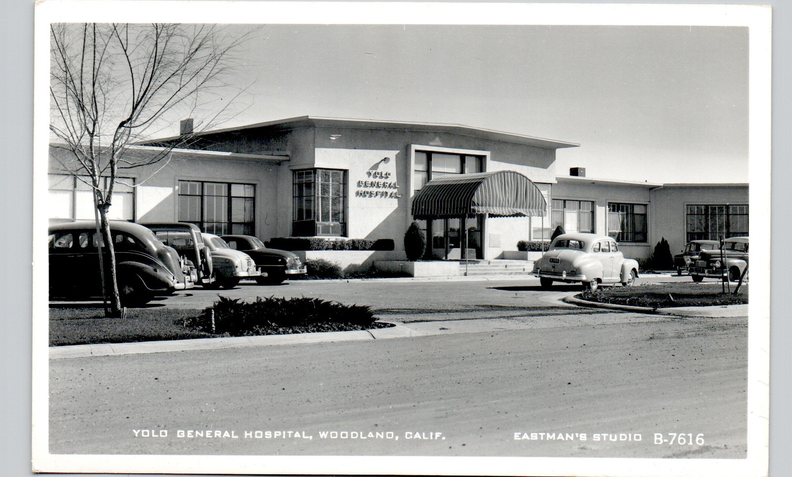YOLO GENERAL HOSPITAL woodland ca postcard california real photo rppc eastman