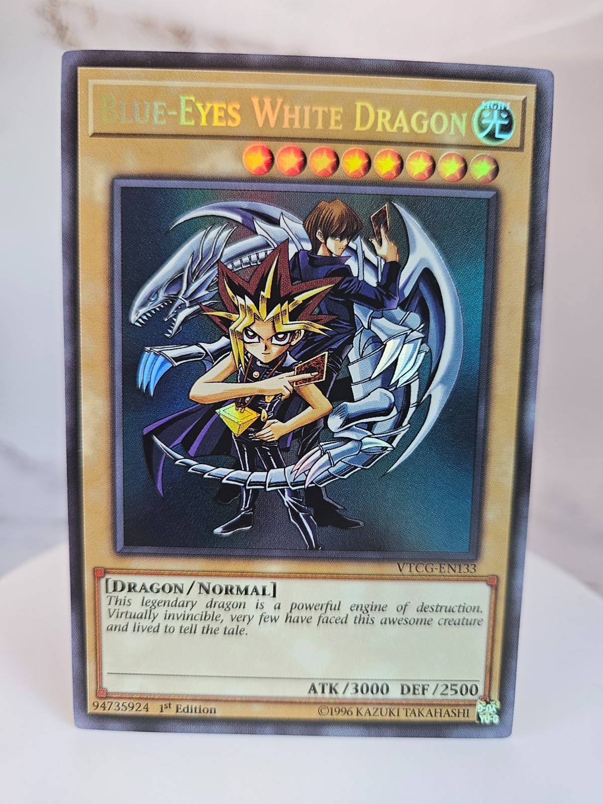 Blue-Eyes White Dragon (Yugi & Kaiba Alternate Art - ENGLISH) Ultra Rare Card Blue-Eyes White Dragon (Yugi & Kaiba Alternate Art - ENGLISH) Ultra Rare Card