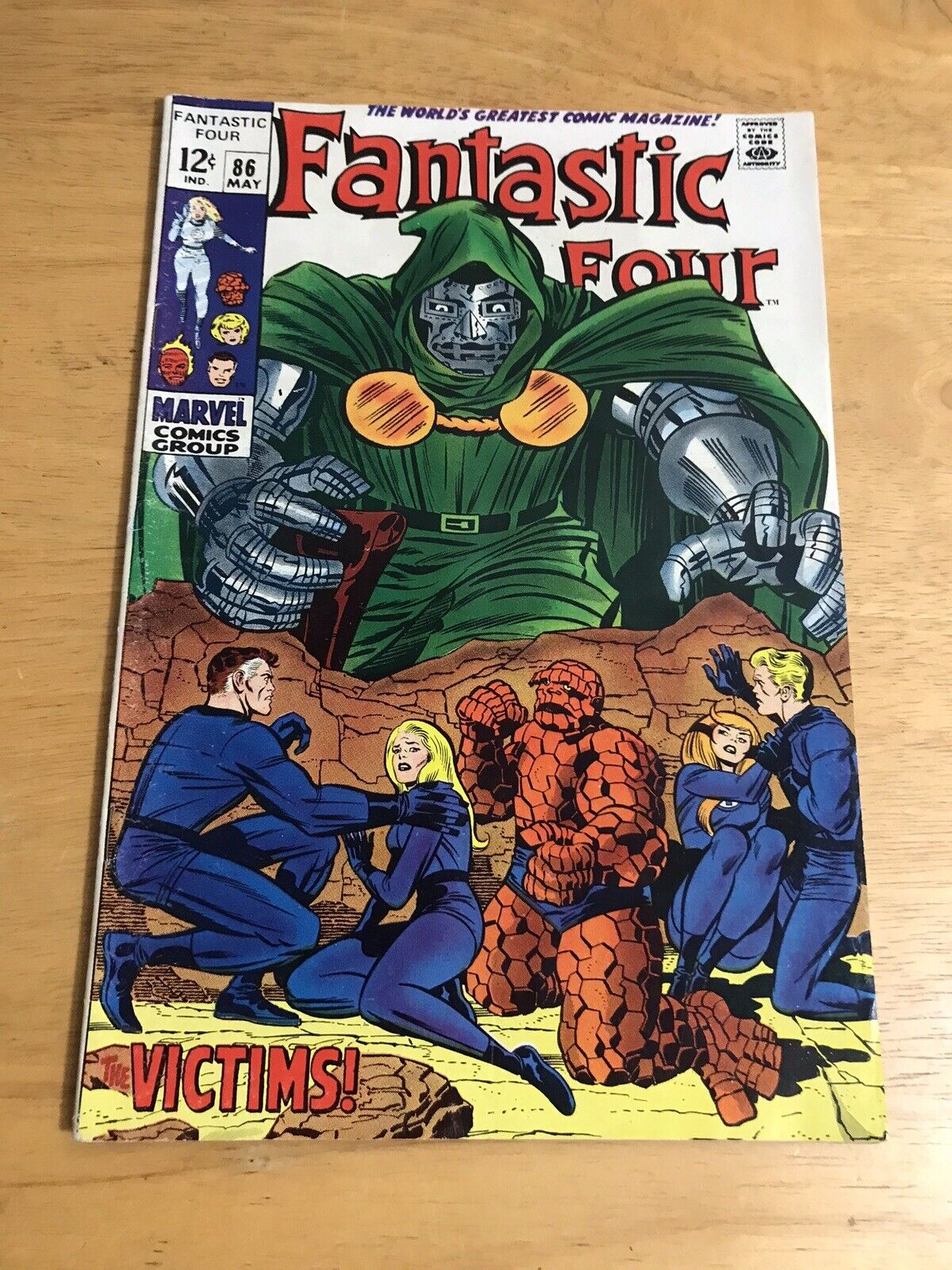 Fantastic Four #86 1969 Dr. Doom Appearance Stan Lee Story,  Jack Kirby Art